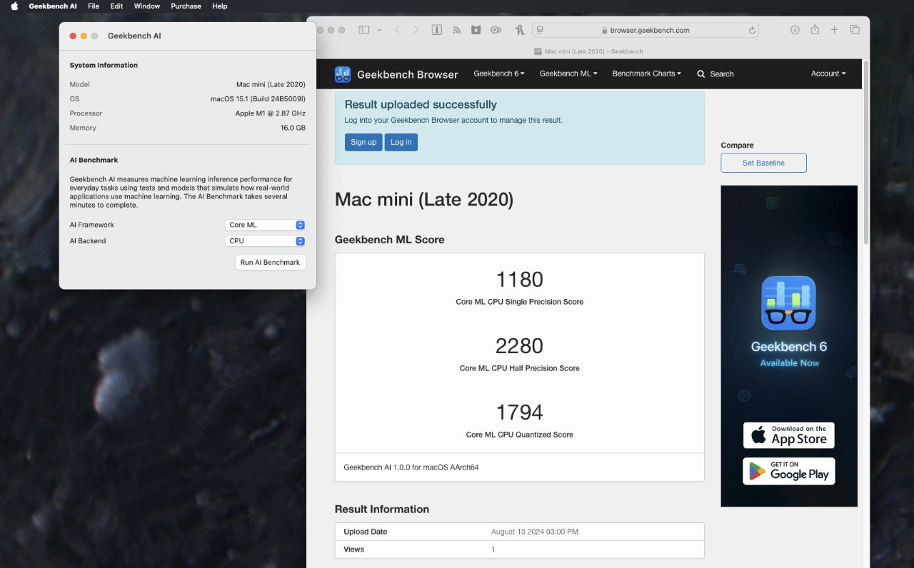 Geekbench запускає новий інструмент тестування AI для macOS та iOS